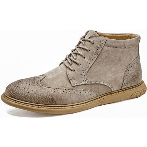 Men Oxfords Leather Dress Shoes Brogue Lace Up Mens Casual Shoes Plus Size 38-46 Luxury Brand Moccasins Loafers Men