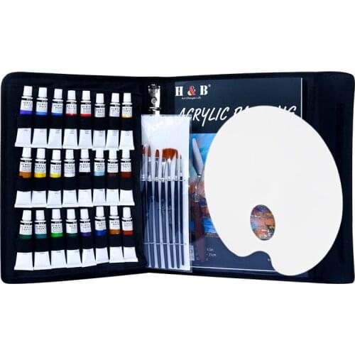 38-piece acrylic painting set, Rich Pigments Non Toxic Paints for Kids Beginners Students Adults Artist Painters