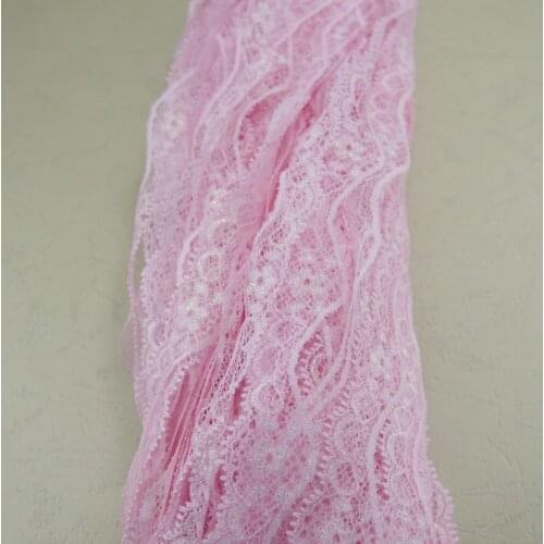 Non-Elastic non-Stretch Lace trim sewing accessories 110 yards 21mm width bermuda color