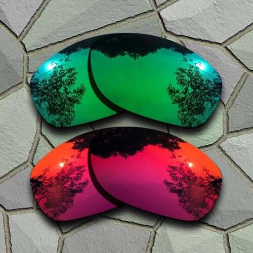 Jade Green&Violet Red Sunglasses Polarized Replacement Lenses for Pit Bull