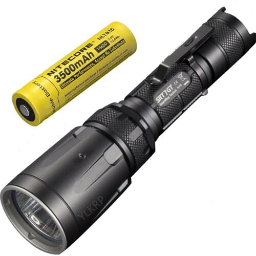 NITECORE SRT7GT 1000 lumens multi-light remote tactical flashlight, advanced control loop switch technology,With nl1835 battery