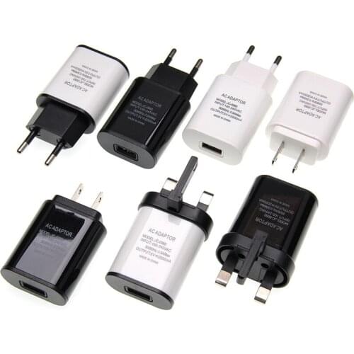 Single USB Adapter 5V 2A Totally EU/UK/US Standard Mobile Phone Universal USB Travel Wall Charger for iPhone Samsung S10 S9 Plus