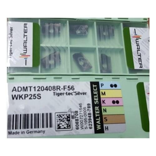 ORIGINAL 10PCS CARBIDE INSERT ADMT120408R-F56 WKP25