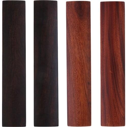 Polished 2pcs Wooden Calligraphy Paperweight for House Office Accessory