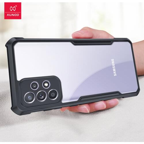 For Samsung Galaxy A52 A72 5G Case Shockproof Airbags Clear Back Cover for Samsung A52 72 4G чехол Bumper XUNDD