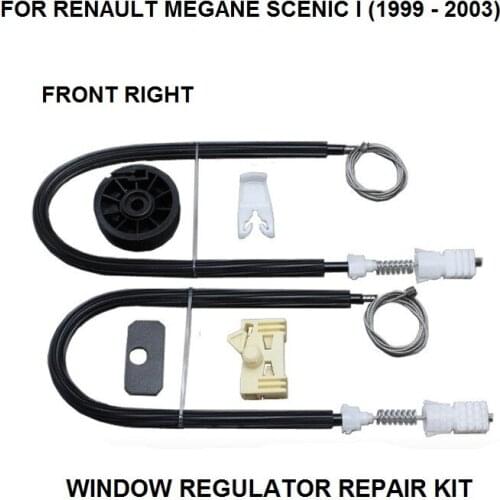 WINDOW REGULATOR COMPLETE CLIP SET RENAULT MEGANE SCENIC I WINDOW REGULATOR REPAIR KIT FRONT RIGHT SIDE