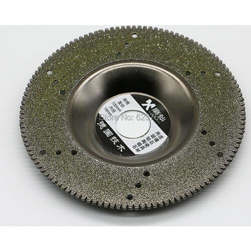RZZ 4'' Diamond Grinding Disc Electroplated Abrasive Disc for Glass Marble Granite Good Quality Free Ship