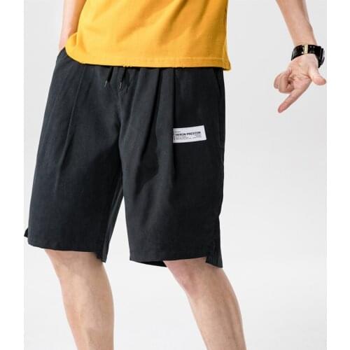 Summer New Shorts Loose Mens Casual Shorts Drawstring Waist Bermuda Shorts Men Plus Size 4XL 5XL