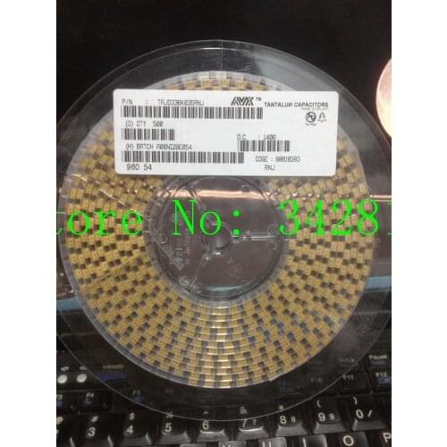 TAJD336K035RNJ CAP TANT 33UF 35V 10% 2917 Tantalum Capacitors D type 50pcs