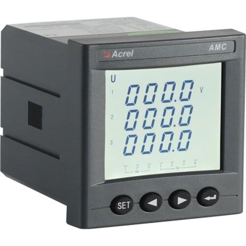 3 phase energy meter AMC72L-E4/KC LED display kwh electric power