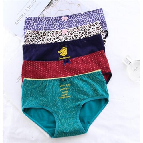 New Arrived 4Pcs/Lot Girl Panties Underwear Lace Briefs Cotton Lingerie Soft Comfortable Bowknot Cartoon Panty Wholesale 0755S-4