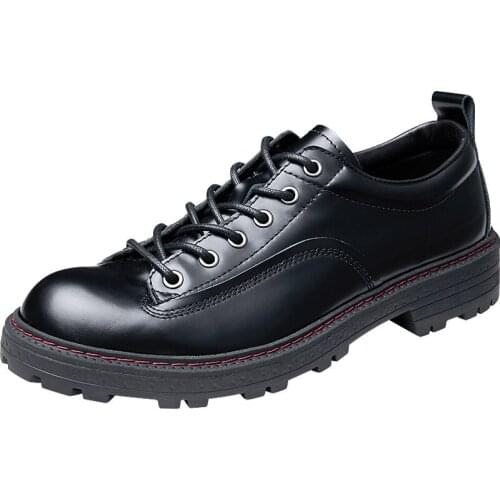 Autumn Summer Spring High Quality Genuine Leather Shoes Men Lace-Up Business Men Shoes, All-match Cowhide Men Dress Shoes