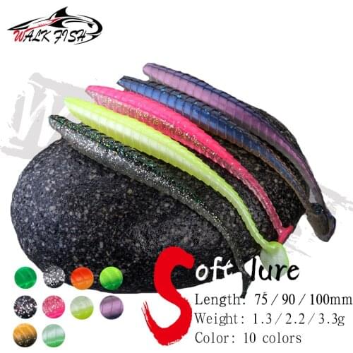 WALK FISH Fishing Lures New Soft Bait Shad Ripple Shad 1.3g 2.2g 3.3g Artificial Lures Silicone Fishing Lure Trout Pesca