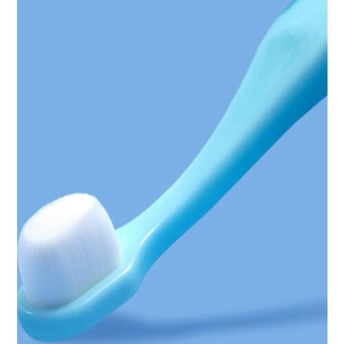 1PC Ultra-fine Soft Toothbrush Portable Travel Hair Eco Friendly Brush Soft Fiber Toothbrush Oral Hygiene Care Random Color