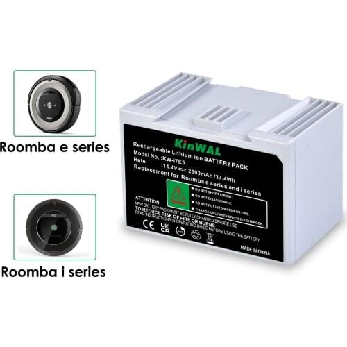 37.4Wh 2600mAh i7E5 Rechargeable Battery for iRobot Roomba e Series and i Series Roomba i7 i7 + e5 7150 7550 e5150 e5152 ABL-D1