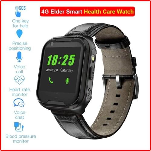 4G Video Chat Smart Watch Elderly Men Heart Rate Blood Pressure Monitor GPS WIFI Trace Fence Health Care SOS Phone Call Watch