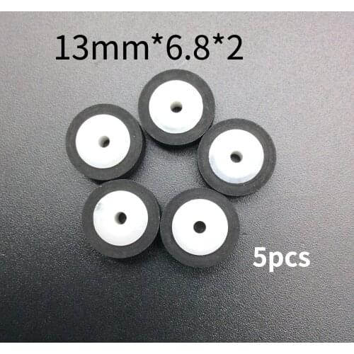 5pc 13mm*6.8*2 vintage retractor press belt pulley deck audio pressure recorder cassette deck pinch roller tape Card Seat Stereo