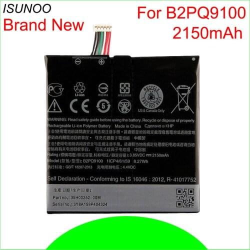 ISUNOO 10pcs/lot 2150mAh B2PQ9100 Battery For HTC One A9 Cellphone Bateria