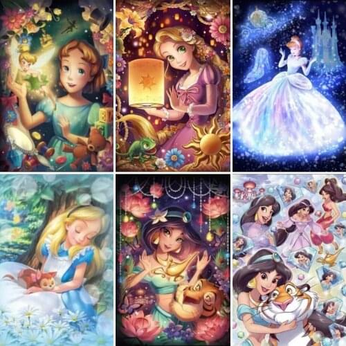 5D DIY Disney Princess Series Diamond Painting Embroidery Mosaic Picture Home Decoration Birthday Gift