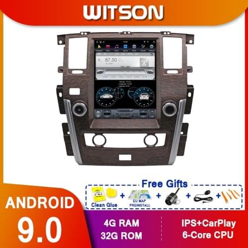 WITSON Android 9.0 vertical screen Car Multimedia tesla GPS NAVIGATION Radio player for NISSAN PATROL