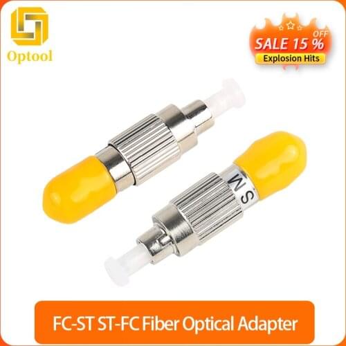 Free shipping FC-ST ST-FC Fiber Adapter Adapter Flange Coupler Adapter Single Mode FC Male - ST Female