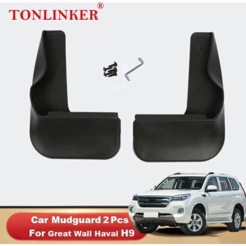 TONLINKER Mudguard For Gwm Great Wall Haval H9 2015-2021 Mud Flaps Mudguards Splash Guards Fender Mudflaps 2Pcs Car Accesories
