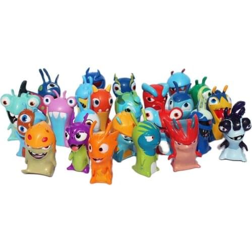 New 24 models Cartoon Anime Slugterra Action Figures Mini Slugterra PVC Figures Toys Gifts for Children