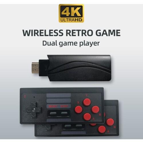 Game Electronics Replace Accessories HDMI-compatible Mini Video Game Console Built in 628 Classic Games Wireless Controllers