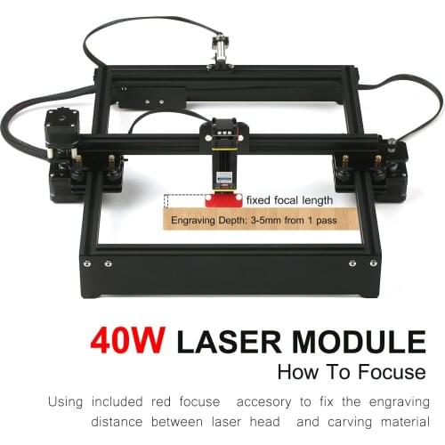 40W Laser Engraving Machine Desktop DIY Laser Engraver Cutter Laser Logo Mark Printer Working Area 280*230mm
