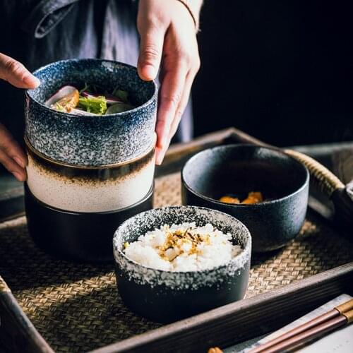 Guopin Creative rice bowl, simple small ceramic bowl, soup bowl, home restaurant seasoning bowl, breakfast bowl