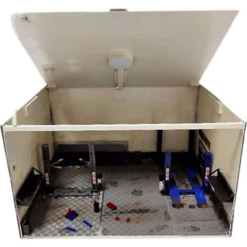 1:64 Scale Garage Car Model Parking Garage Repair Scene Workshop Lift Elevator for Vehicle model toys Simulation Accessories Hot