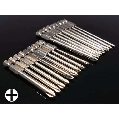 13/9/9Pcs Set Magnetic Phillips Cross Head Screwdriver Drill Bits 1/4" Hex Shank S2 Screw Driver Bits Power Hand Tools Kit