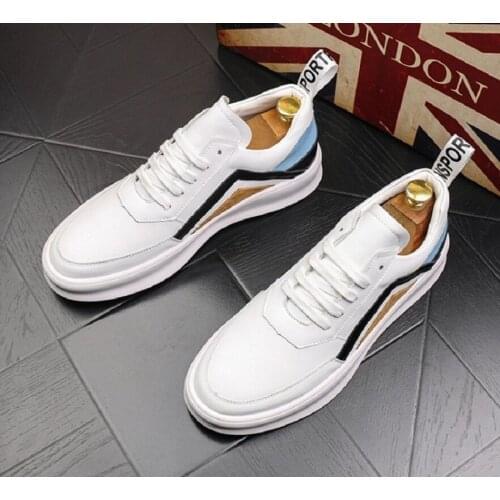 New small white shoes Korean edition leather breathable casual shoe students fashion versatile board shoes warm shoes V50