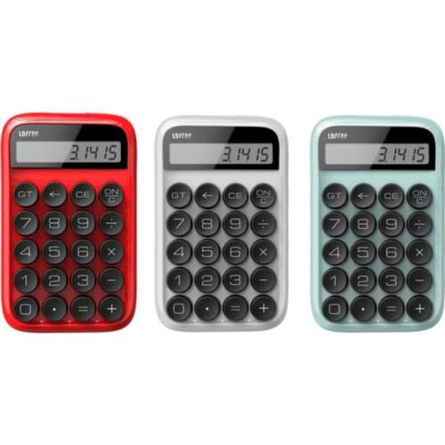 4 Colors Lofree Calculator Vintage Decompressed Detachable Keycap Intelligent Shutdown Portable Mini Student Office Calculation