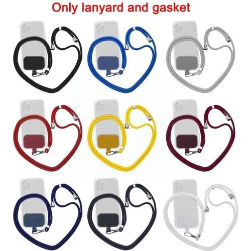 Universal Crossbody Nylon Patch Phone Lanyards Rope Phone Hanging Lanyard Phone For Cell Cord Mobile Strap Soft Rope E8N1
