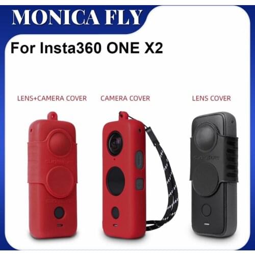 Camera Fuselage Silicone Protective Cover Lens Screen Display Scratchproof Housing Case Pocket Accessories For Insta360 ONE X2
