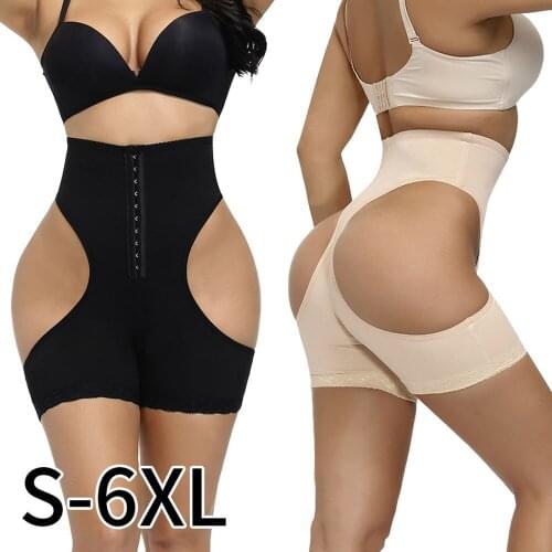 Women Large Size Shapewear Panties High Waist Belly Breasted Lingerie Sexy Leaky Butt Girdle Slimming Body Shaping Underwear