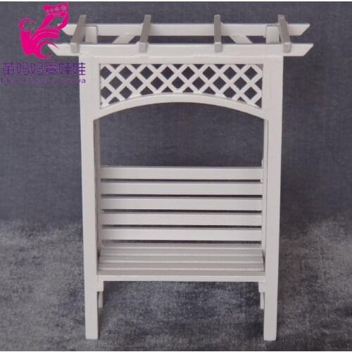 1:12 Doll house furniture garden scene grape stand wisteria flower stand mini toys flower display shelf