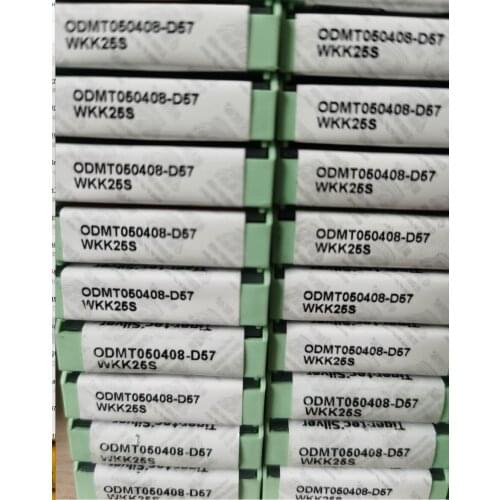 10PCS CARBIDE INSERT ODMT050408-D57 WKK25S