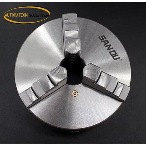 160mm 3 Jaw Lathe Chuck Self-Centering 6" K11-130 Hardened Steel for Drilling Milling Machine Wrench and Screws