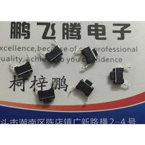 20PCS/lot Imported 3*6*4.3 micro switch, touch switch, key switch, in-line 2-pin 3X6X4.3mm