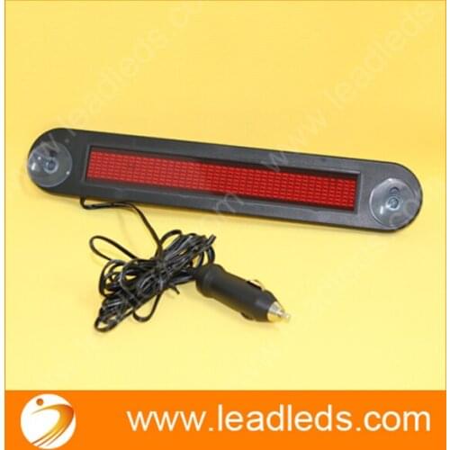 4pcs/lot 12V Car Auto Red LED Programmable Message Sign Scrolling Moving Display Board
