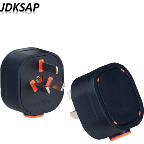 5x AU NZ Australian Chinese AC Electrical Power Rewireable Plug Male Wire Socket Outlet Adaptor Extension Cord Cable Detachable