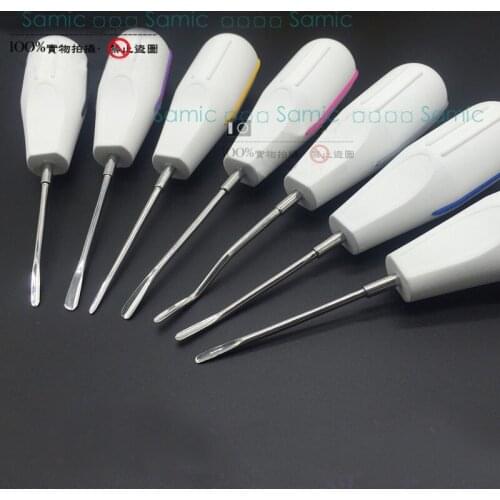 7pcs/Pack Dental Hand use tools tongue scraper minimally invasive tooth extraction