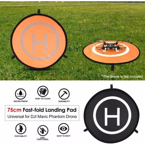 75cm Universal Fast-fold Landing Pad FPV Drone Parking Apron Waterproof Pad For DJI Spark Mavic FPV Racing Drone Helicopter