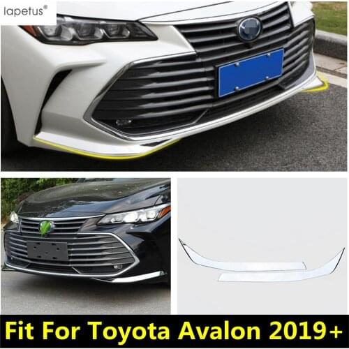 Lapetus Accessories For Toyota Avalon 2019 - 2021 Front Below Protector Corner Bumper Fog Lights Lamp Eyebrow Eyelid Cover Kit