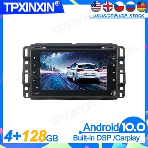 Android 10.0 Radio Audio Navigation 4+128G GPS Screen DVD Player For GMC Yukon Tahoe 2007- 2012 Head Unit Stereo Multimedia