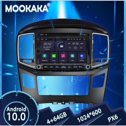 PX6 Android 10.0 4+64G Car Multimedia Radio For Hyundai H1 2016 2017 2018 GPS Navigation Stereo Recorder Head Unit DSP Carplay
