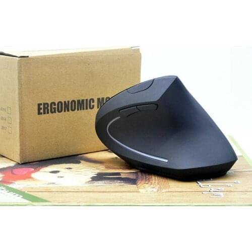 JSY-5 Vertical 2.4G Wireless Mouse Game Ergonomic Desktop Mice 1600DPI USB Rechargeable Mouse For Laptop PC Office Home