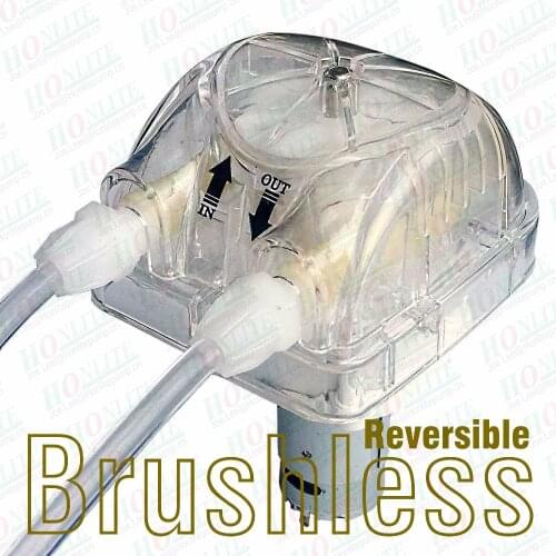 1200ml/min, 3 rollers, 12V Brushless Peristaltic Pump with Exchangeable Pump Head and FDA approved PharMed BPT peristaltic tube